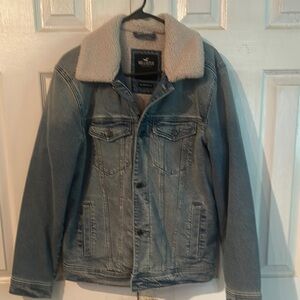 Hollister Denim Sherpa Jacket